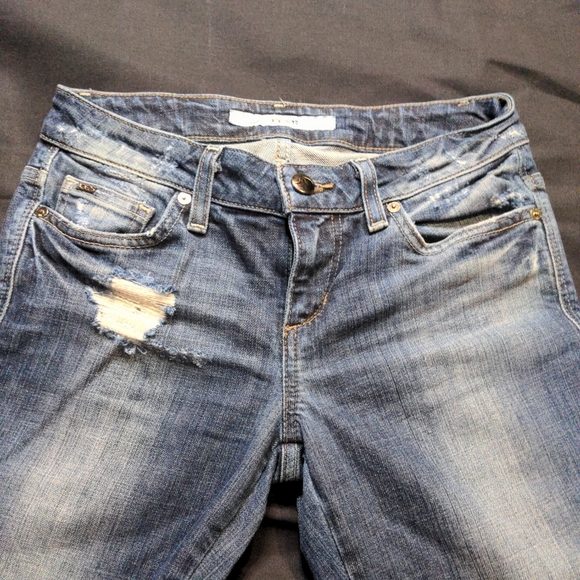 Joe's Jeans Starlet Flare Women's Distressed Blue Jeans Waist 25 - Picture 3 of 10